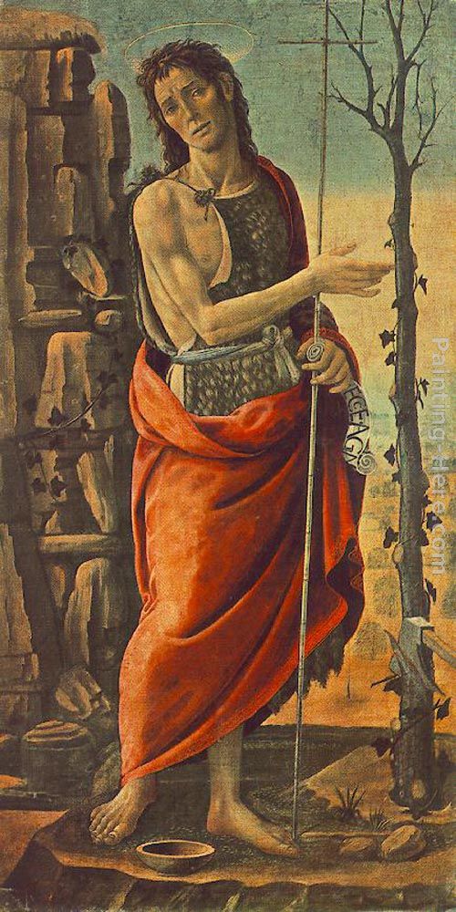 St John the Baptist painting - Jacopo Del Sellaio St John the Baptist art painting